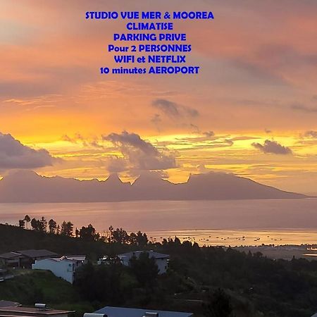 Studio Vaimiti Pour 2 Personnes Vue Mer Et Moorea Faaa Ngoại thất bức ảnh